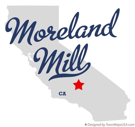 Map Of Moreland Mill Ca California