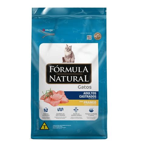 Ra O F Rmula Natural Gato Adulto Castrado Sabor Frango Kg Submarino