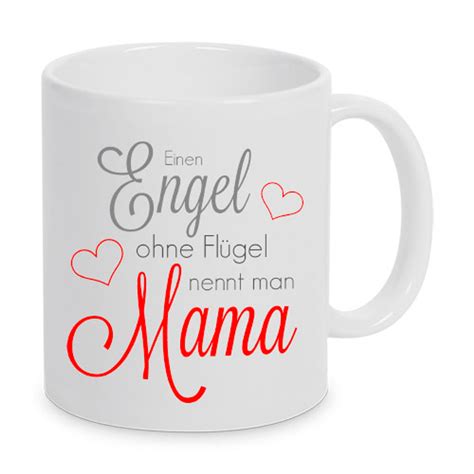 Ein Engel ohne Flügel nennt man Mama Tasse TassenKing Wir