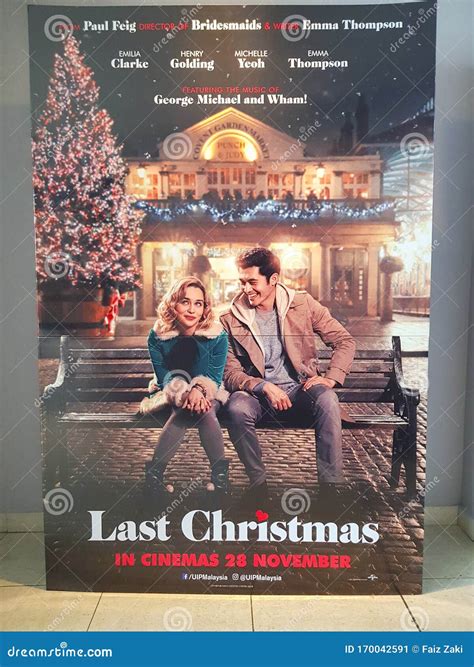 Last Christmas Movie Poster, is a 2019 British Romantic Comedy Starring Emilia Clarke and Henry ...