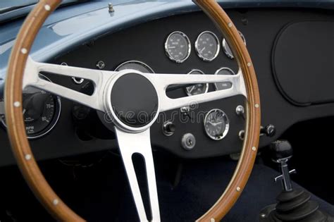 Sports car interior stock photo. Image of vintage, retro - 26902228