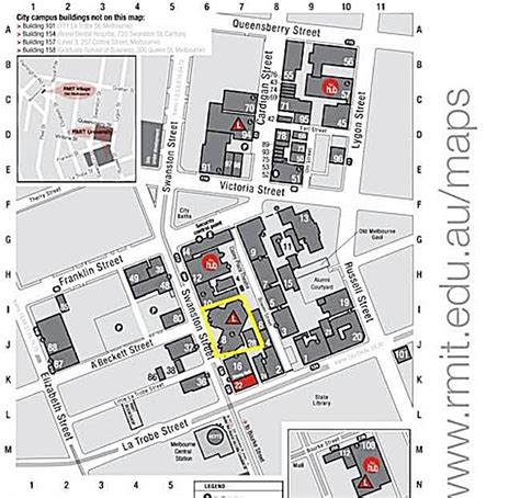 Rmit City Campus Map - Map Of South America