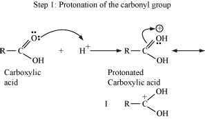 give the mechanism of esterification also tell who is acidic- alcohol ...