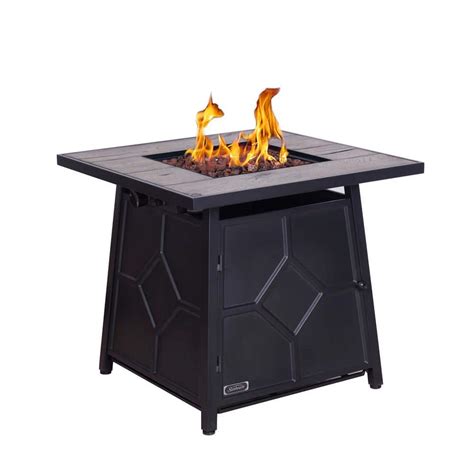 Sudzendf 28 In 40000 BTU Steel Propane Gas Fire Pit Table With Steel