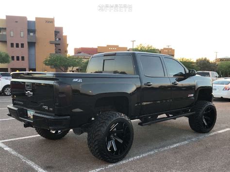 2017 Chevrolet Silverado 1500 With 24x14 81 Arkon Off Road Lincoln And 37 13 5r24 Amp Mud