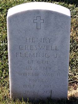 Ltc Henry Creswell Fleming Jr M Morial Find A Grave