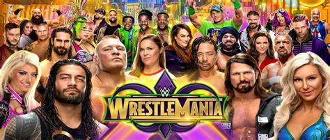 Carte De Wwe Wrestlemania 34 Catch Newz