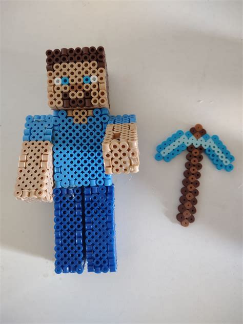 Minecraft Steve Perler Bead Pattern Etsy