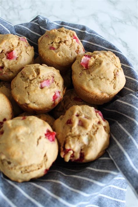 Strawberry Rhubarb Flax Muffins Manitoba Flax Seed Milling Company