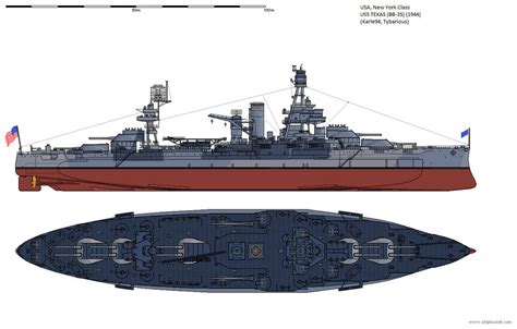 USS TEXAS (BB-35) (1944) by tybarious on DeviantArt