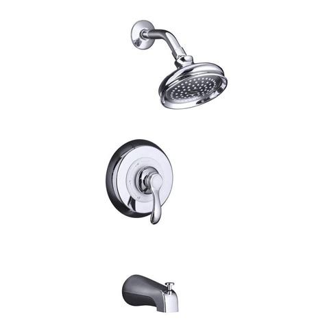 Kohler Fairfax 1 Handle Tub And Shower Faucet Trim Only In Polished Chrome K T12007 4 Cp The