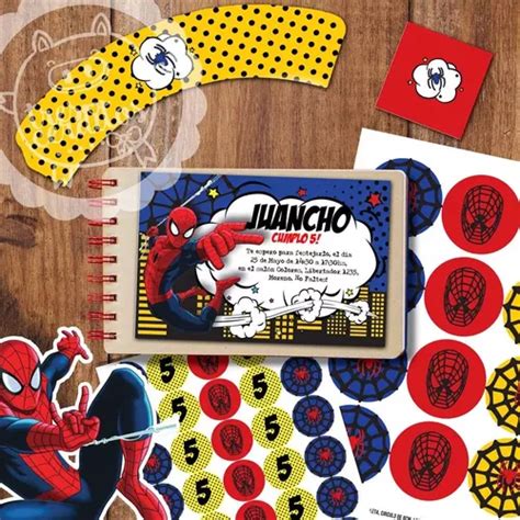 Kit Imprimible Spiderman Hombre Ara A Decoracion Cumplea Os Cuotas