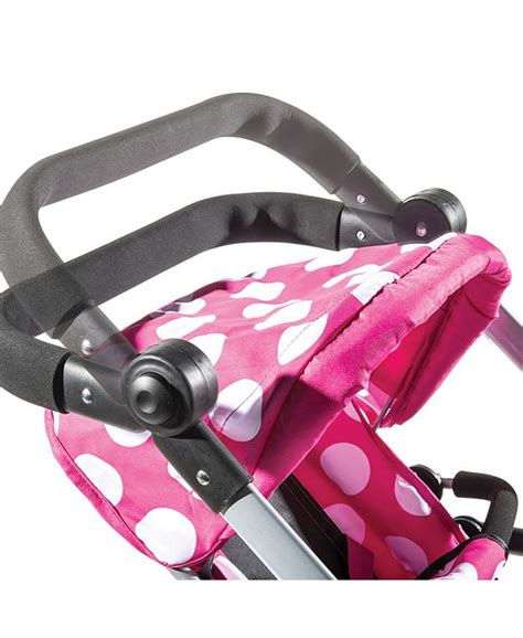 Redbox Lissi Dolls Polka Dot Modern Twin Doll Stroller For Baby Dolls