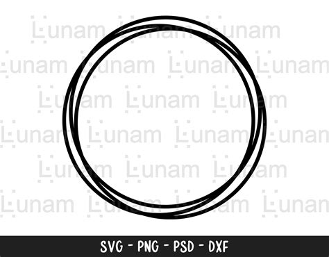 Circle Frame Svg Sketch Circle Svg Circle Svg Doodle Etsy Circle Hot