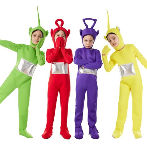 Teletubbies Cartoon Kids Costume Halloween Mascot Cosplay Party Outfits ...