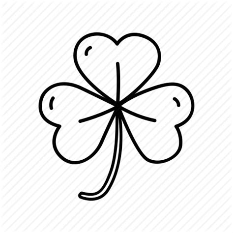 Three Leaf Clover Drawing at GetDrawings | Free download