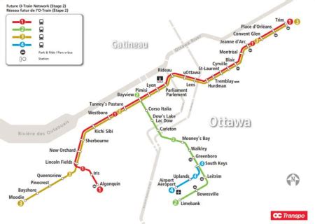 Ottawa LRT: OC Transpo finalizes station names, transit map for Stage 2 ...