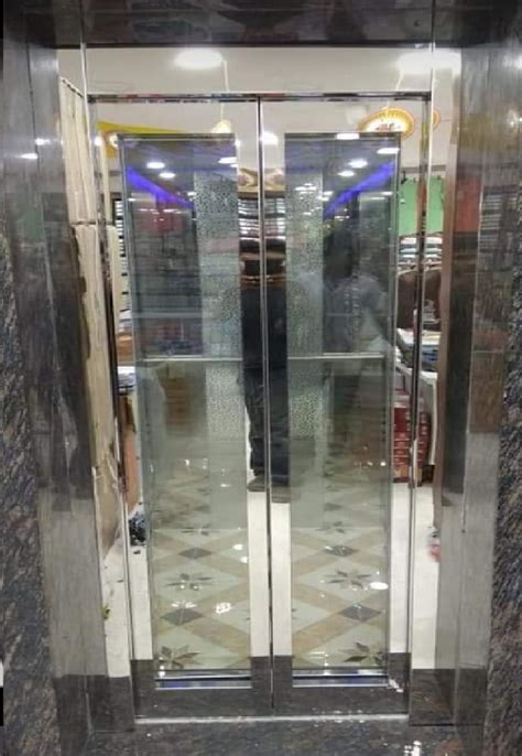 50hz Stainless Steel Glass Elevator Door For Passenger Elevators Capacity 8 Person At Rs