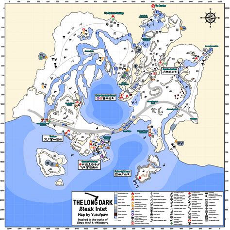 The Long Dark Bleak Inlet Detailed Region Map