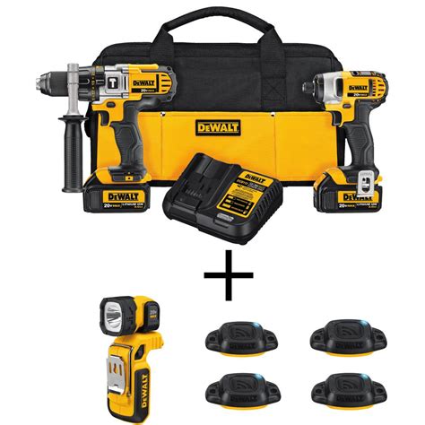 DEWALT 20 Volt MAX XR Lithium Ion Cordless Brushless Drill Impact Combo