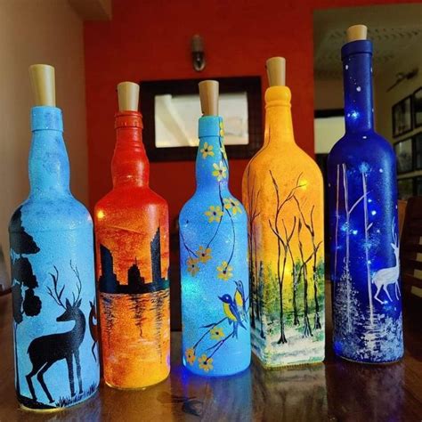 What Kind Of Paint Do You Use On Glass Bottles How To Do Glass Painting