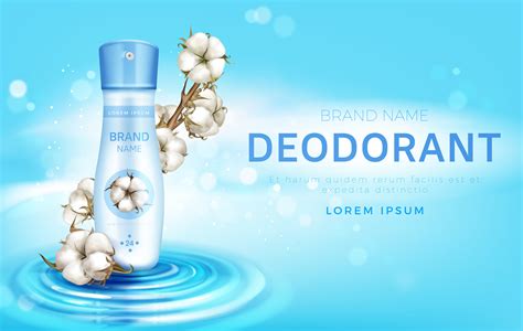 Cotton deodorant antiperspirant spray bottle ad 24606639 Vector Art at ...