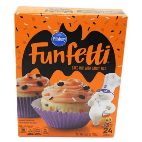 Pillsbury Funfetti Cake Mix With Candy Bits And Gluten Vanilla Frosting For A Fun Filled Cupcake