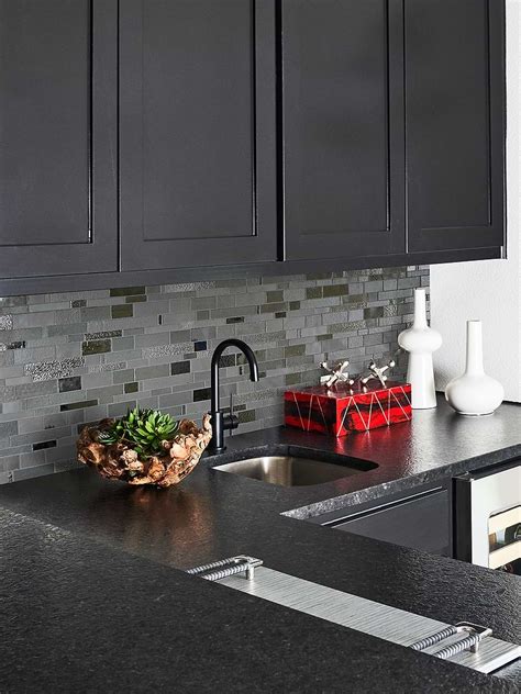15 Black Backsplash For Kitchen Bold Backsplash Designs