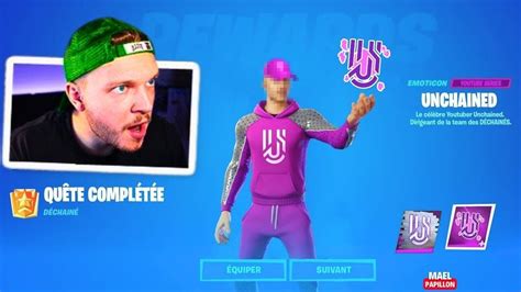 Le CRÉATEUR UnchainedOff aura son PROPRE SKIN sur Fortnite YouTube