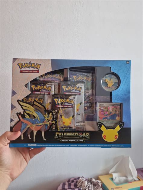 Zacian Celebrations Deluxe Pin Collection Box Modern Pokemon