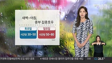 날씨 주말 중부 국지성 호우남부 폭염 33도 안팎 동영상 Dailymotion