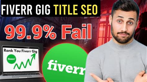 Fiverr Gig Title Seo Rank Fiverr Gig On First Page Fiverr Seo