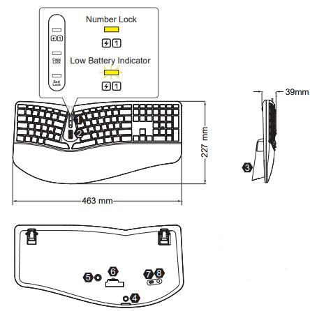 Perixx Periduo Wireless Ergonomic Split Keyboard User Guide