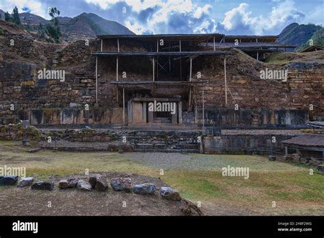 Complejo del templo Chavin de Huantar provincia de Ancash Perú En la