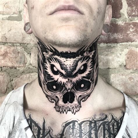 Neck And Throat Tattoos Men Full Neck Tattoos Neck Tattoo For Guys