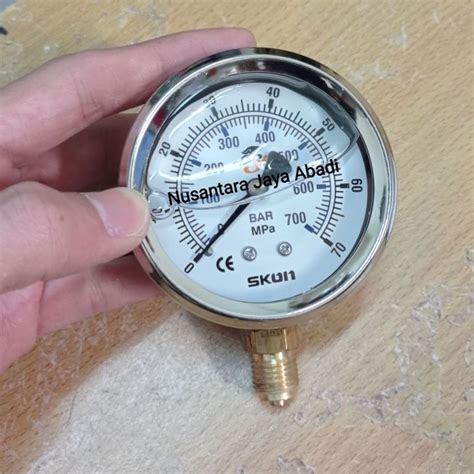 Pressure Gauge SKON Stainless 2 1 2 Inchi 70 Mpa 700 Bar Lazada