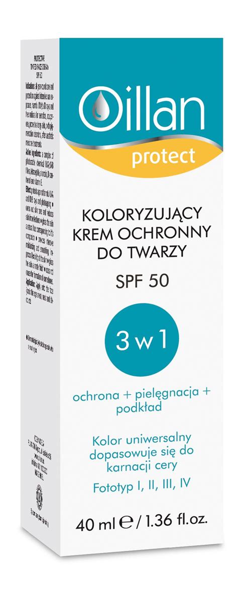 Dermokosmetyk Oillan Protect Koloryzuj Cy Krem Ochronny Do Twarzy Spf