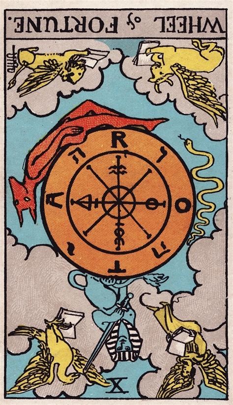 Eight Of Cups Reversed And Wheel Of Fortune Reversed Tarot Cards Together