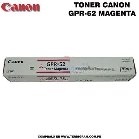 Toner Canon GPR 52 Magenta Original Terdigram