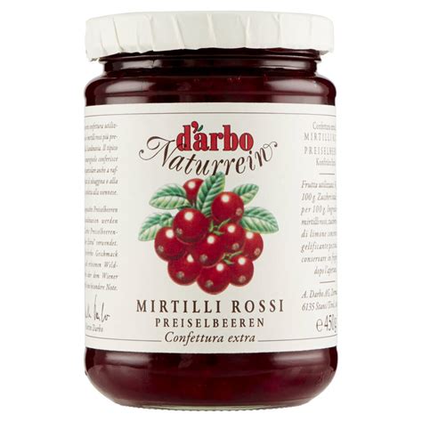 Darbo Confettura Naturrein Mirtilli Rossi 450 G NonPesa It Spesa Online