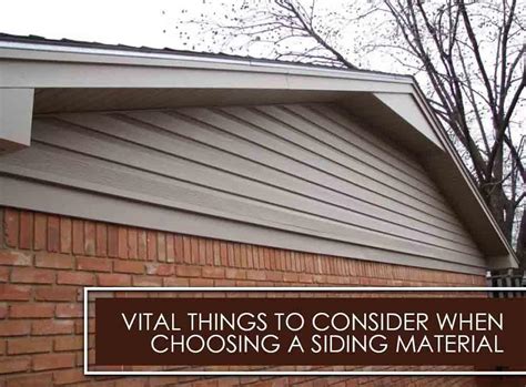 Vital Things To Consider When Choosing A Siding Material Windows Doors Roofing And Siding