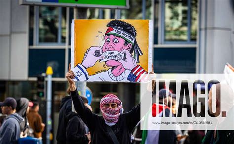 Zurich Pro Palestinian Demonstration Several Thousand People Took Part