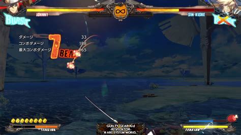 Guilty Gear Xrd Revelator Johnny Hs Sdth Corner Combo Youtube