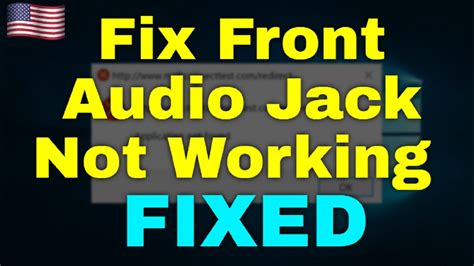 How To Fix Front Audio Jack Not Working Windows 11 YouTube