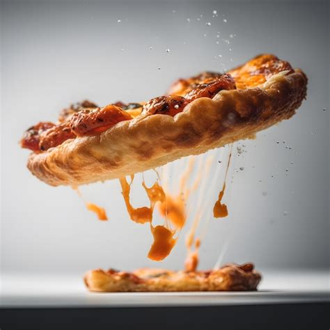 Premium AI Image A Slice Of Pizza Is Being Lifted Up