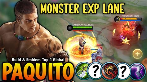 Paquito New Op Build For Exp Lane Insane Dmg Deadly Combo