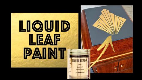 Plaid Liquid Gold Leaf Paint Review Youtube