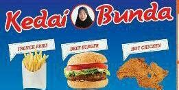 Daftar Harga Menu Delivery Kedai Bunda Chicken Burger Ice Cream