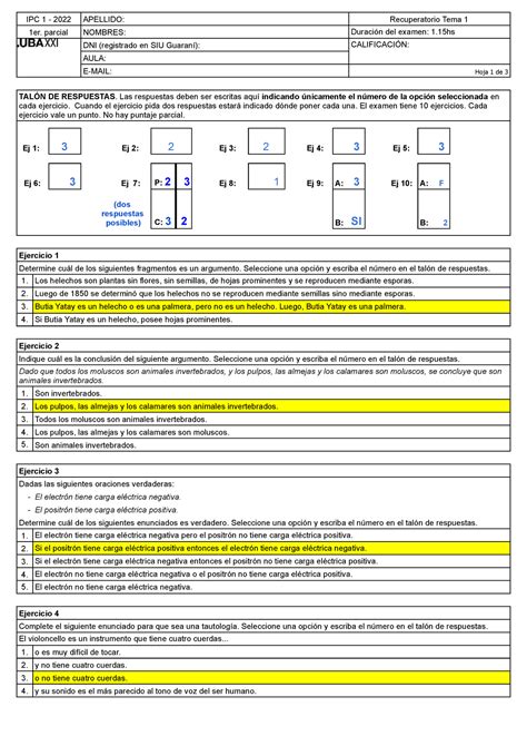 Clave Recu Er Parcial Y Ipc Apellido Recuperatorio