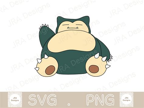 Snorlax Svg Png Pokemon Svg Cricut Cut File Etsy Finland